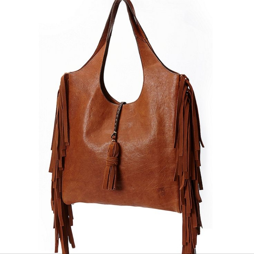 Frye Farrah Fringed Leather Bag - Picture 2 of 5